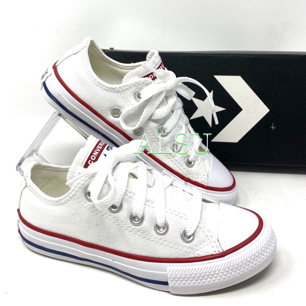 Converse Chuck Taylor AS Classic White Low Kid’s 3J256 - Picture 8 of 9